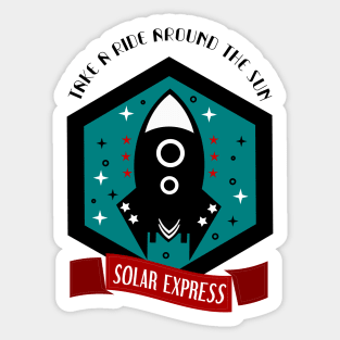 Solar Express Rocket Sticker